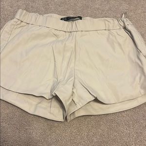Leather shorts